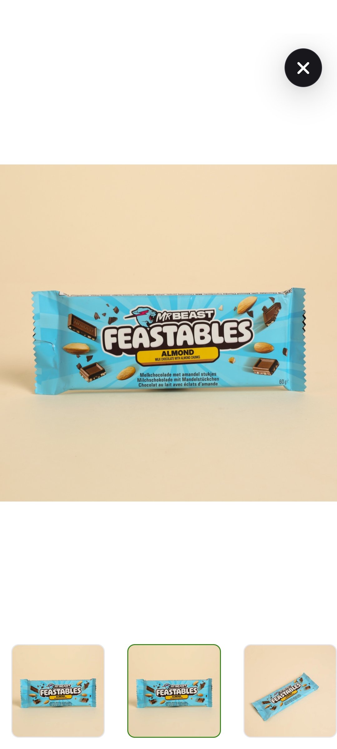 Mr. Beast Feastable Almond Milk Chocolate Bar