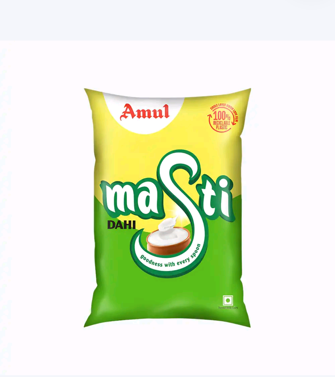Amul Masti Pouch Curd (1 kg)