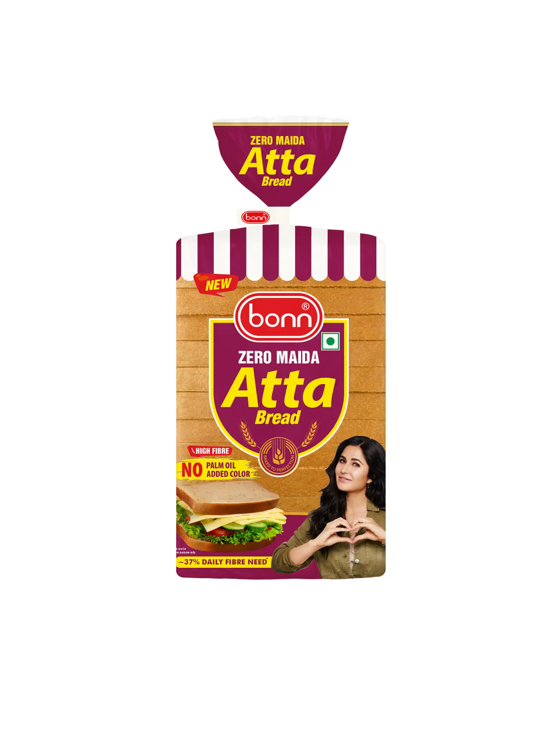 Bonn Zero Maida Pure Atta Bread (400g)