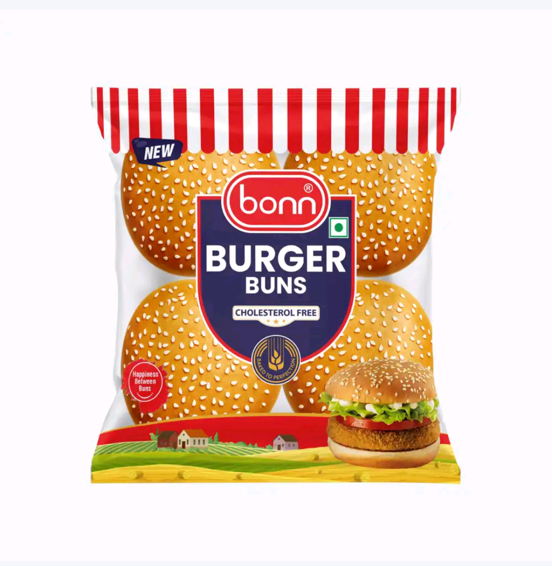 Bonn Sesame Burger Bun Bread (225g) 4 pcs