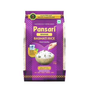 Pansari Khana Basmati Pulao Rice | Extra Long Grain | Chawal (1kg)
