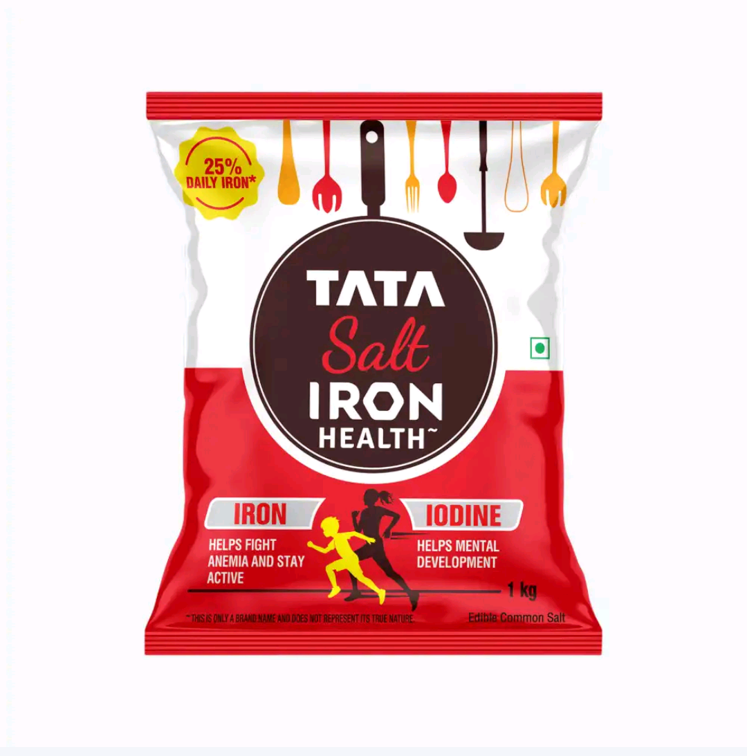 Tata Plus Iron Health Double Fortified Salt (1kg)