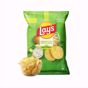 Lay's America Style Cream & Onion Potato Chips (58g)