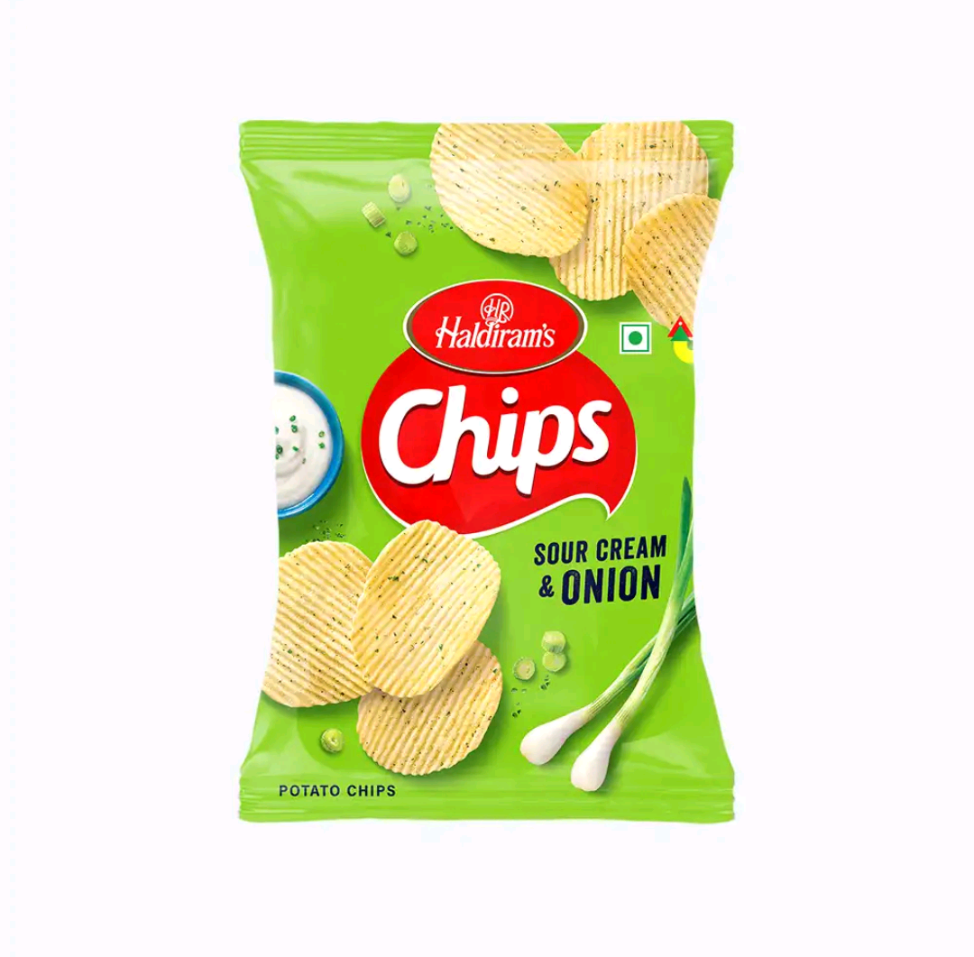 Haldiram's Sour Cream & Onion Chips (89g)