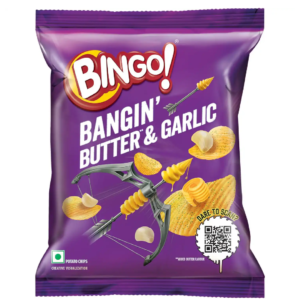 Bingo ! Potato Chips Bangin' Butter & Garlic (45g)