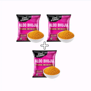 Too Yumm Aloo Bhujia Namkeen Snacks Pack of 3 (3×140g)