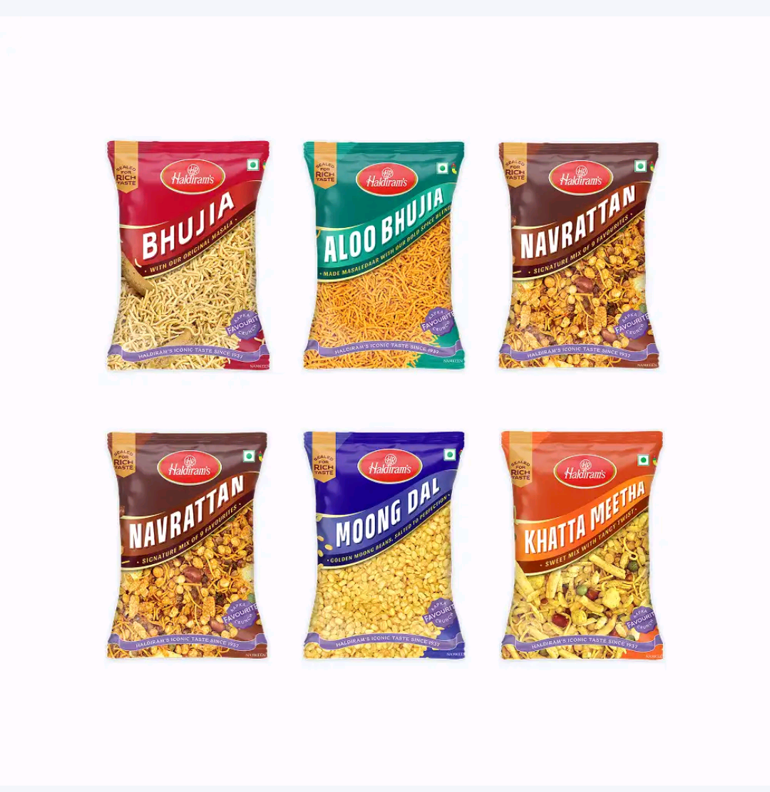 Haldiram's Mixture Namkeen Party Combo Pack of 6
