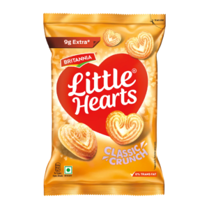 Britannia Little Hearts Classic Crunch Biscuits (70g or 79g)