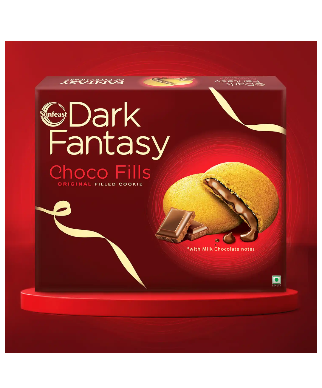 Sunfeast Dark Fantasy Choco Fills , Original Filled Cookies With Choco Cream (460g)
